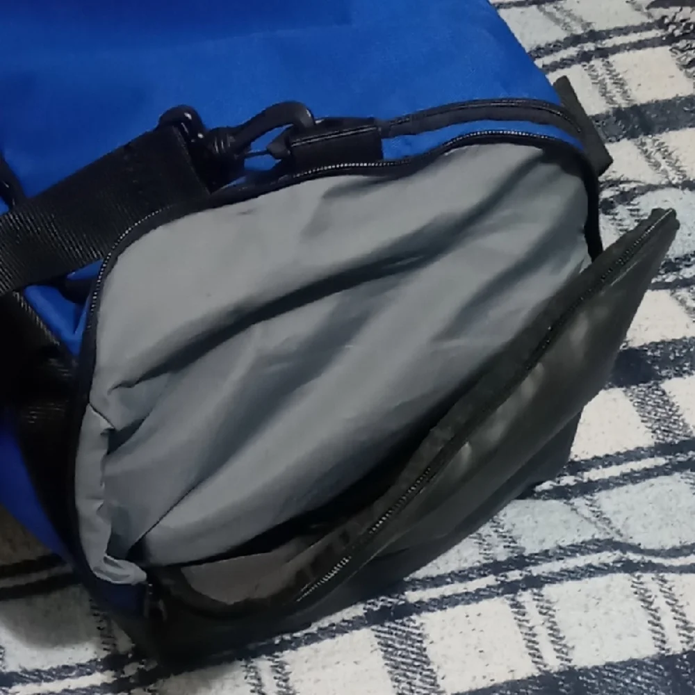Nike Blue and Black Duffel Bag